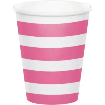 BICCHIERE 266ML DOTS & STRIPES ROSA CANDY